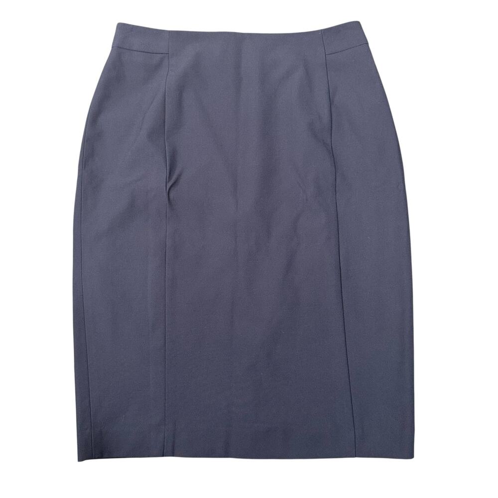 Ann Taylor Women's Curvy Fit Pencil Navy Skirt Size 4
